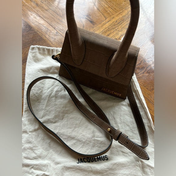 Authentic Jacquemus Le Chiquito Moyen - beige embossed - Picture 6 of 6